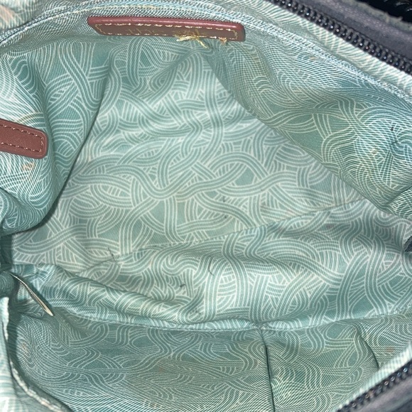 The Sak Womens Indio Hobo Hand/Shoulder Bag Black Leather Braded Handle - Picture 7 of 14